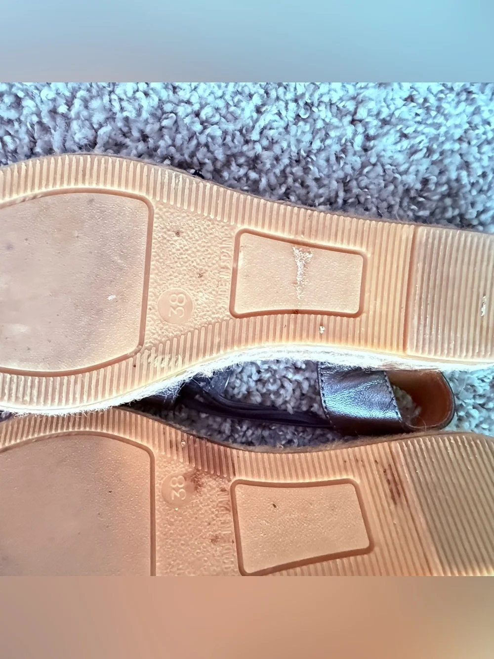 Toni Pons Noelia Espadrille SlipOn Platinum Leather Women 7.5 EUR 38